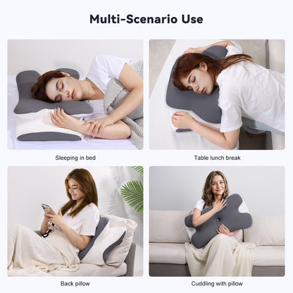[DealsForYouDays]💆 Adjustable Cooling Memory Foam Cervical Pillow, Ergonomic Neck Support for All Sleepers