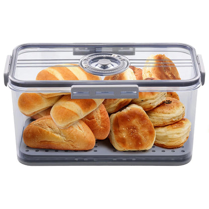 🥖 Gray Timed Sealed Bread Storage Box
