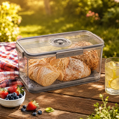 🥖 Gray Timed Sealed Bread Storage Box