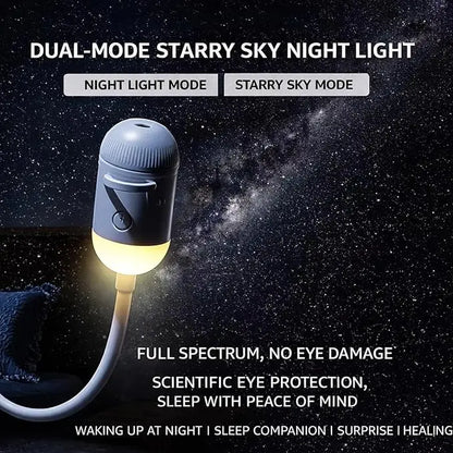 🌌 2-in-1 USB Galaxy Projector, Starry Sky Night Light for Bedroom Ceiling Decor