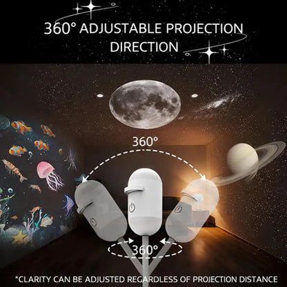 🌌 2-in-1 USB Galaxy Projector, Starry Sky Night Light for Bedroom Ceiling Decor