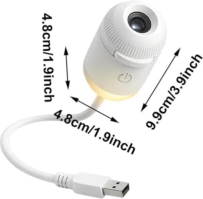 🌌 2-in-1 USB Galaxy Projector, Starry Sky Night Light for Bedroom Ceiling Decor