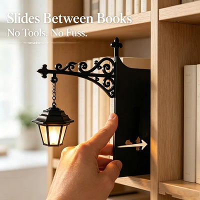 Vintage Bibliothekslaterne LED Lampe, Halloween & Feiertags-Bücherregal-Deko