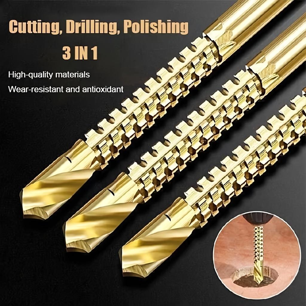 6Pcs Multi-Function Titanium HSS Drill Bit Set for Metalworkin