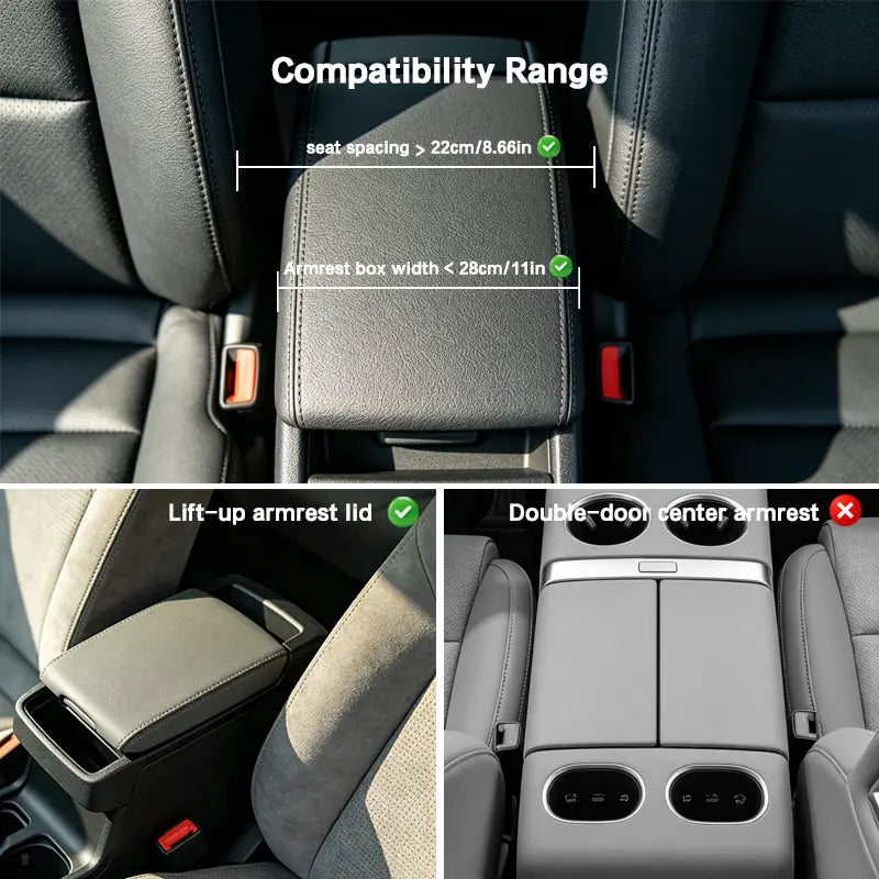 5-in-1 Car Armrest Cushion for Comfort & Storage