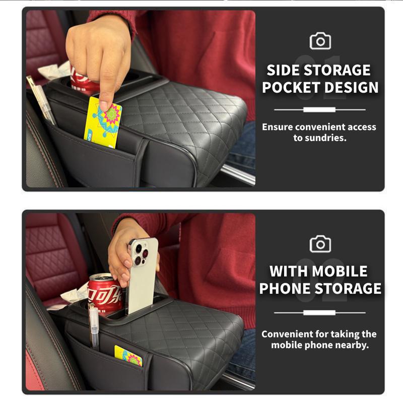 5-in-1 Car Armrest Cushion for Comfort & Storage