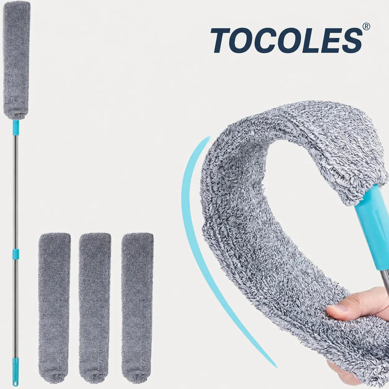 🧹Flexible Microfiber Gap Duster for Under Furniture, Bed, Couch & Fridge