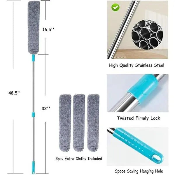 🧹Flexible Microfiber Gap Duster for Under Furniture, Bed, Couch & Fridge