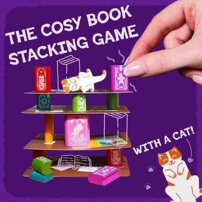Portable Bookshelf Stacking Balance Family Game Tin Set📚✈️