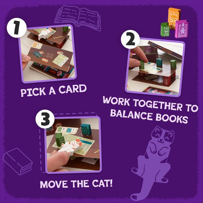 Portable Bookshelf Stacking Balance Family Game Tin Set📚✈️