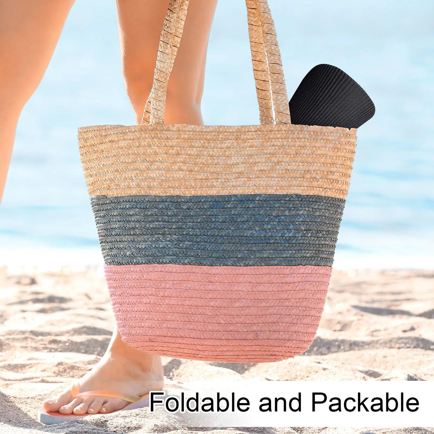 🧢 2Pcs Women High Ponytail Open Top Sun Visor Hat, UV Protection