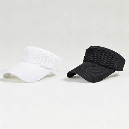 🧢 2Pcs Women High Ponytail Open Top Sun Visor Hat, UV Protection