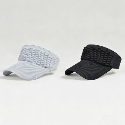🧢 2Pcs Women High Ponytail Open Top Sun Visor Hat, UV Protection