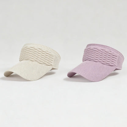 🧢 2Pcs Women High Ponytail Open Top Sun Visor Hat, UV Protection