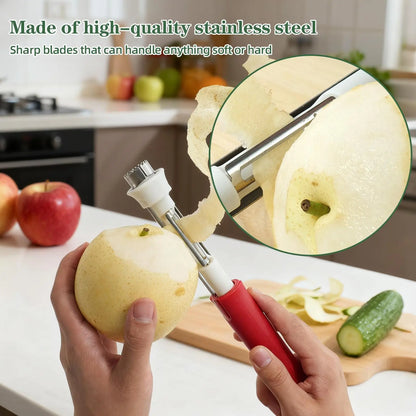 2-in-1 Apple Corer & Peeler | Stainless Steel Fruit Remover