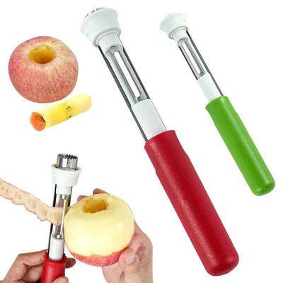 2-in-1 Apfelentkerner & Schäler | Obstentkerner aus Edelstahl
