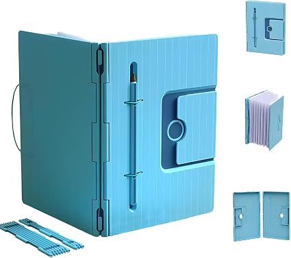 📓 Infinite Expandable Reusable Modular Notebook with Pen Holder, 3D Printed DIY Journal