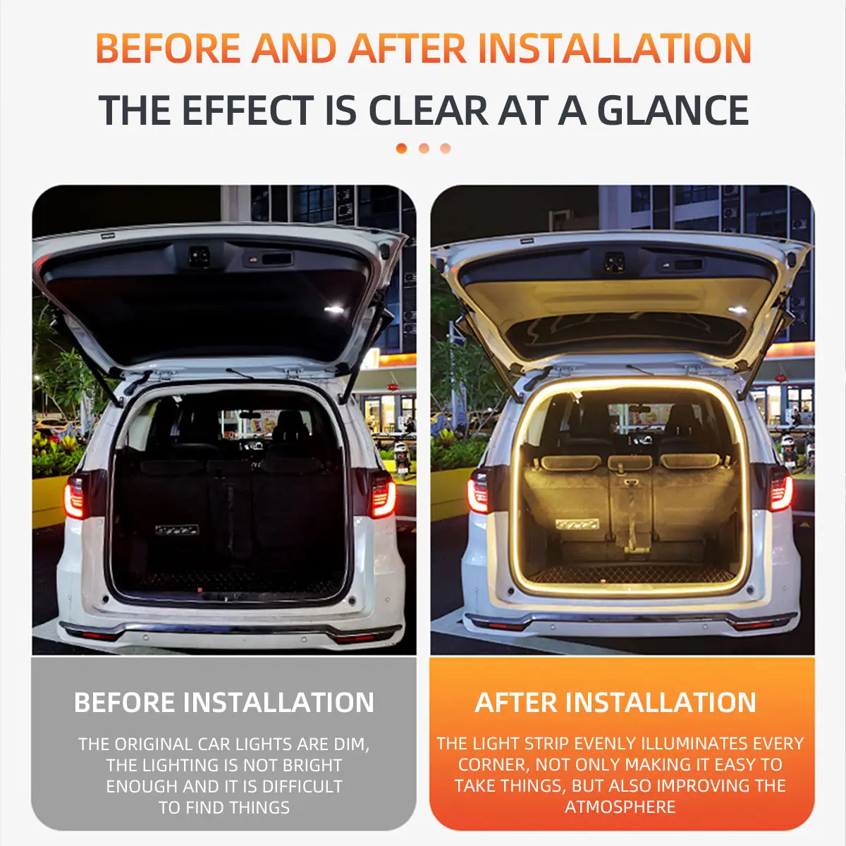🚗Dynamic Flowing Car Trunk LED Light Strip