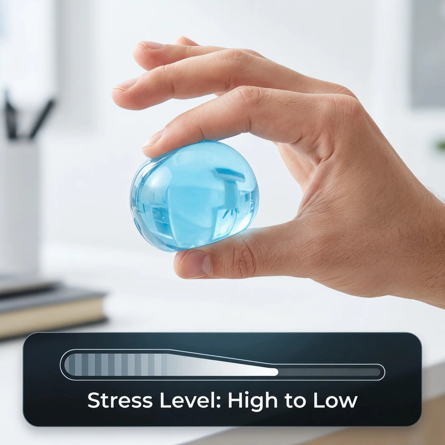 🫧 6cm Coconut Oil Squishy Stress Ball – Ultra-Soft Fidget Desk Toy