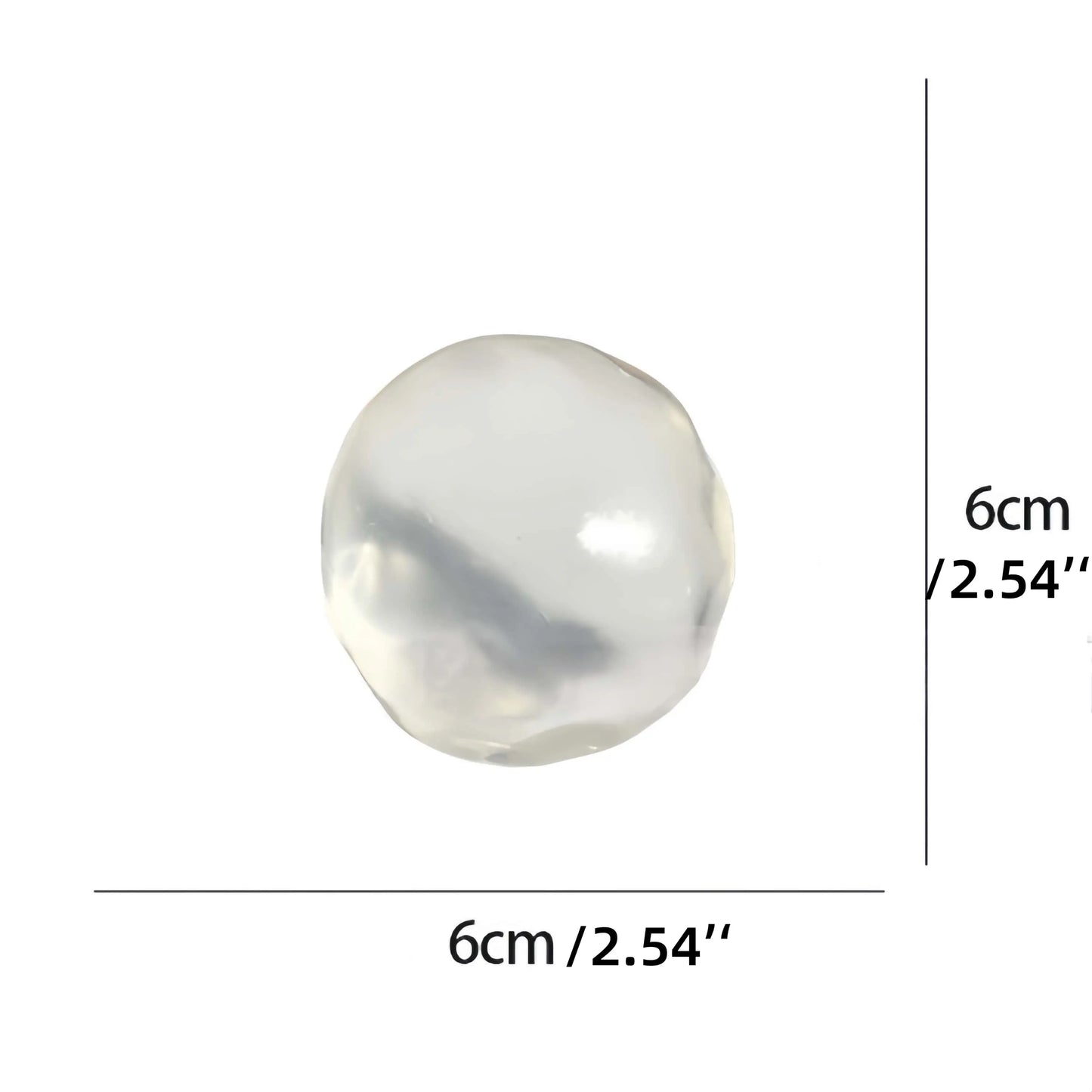 🫧 6cm Coconut Oil Squishy Stress Ball – Ultra-Soft Fidget Desk Toy