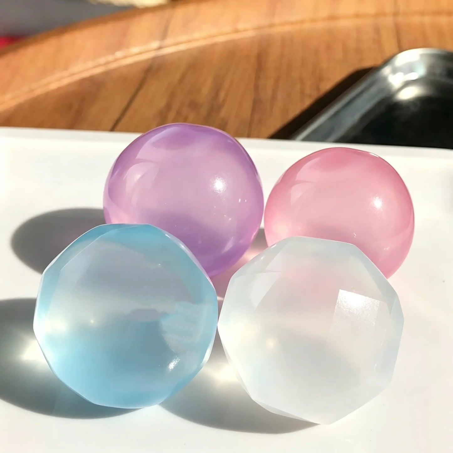 🫧 6cm Coconut Oil Squishy Stress Ball – Ultra-Soft Fidget Desk Toy