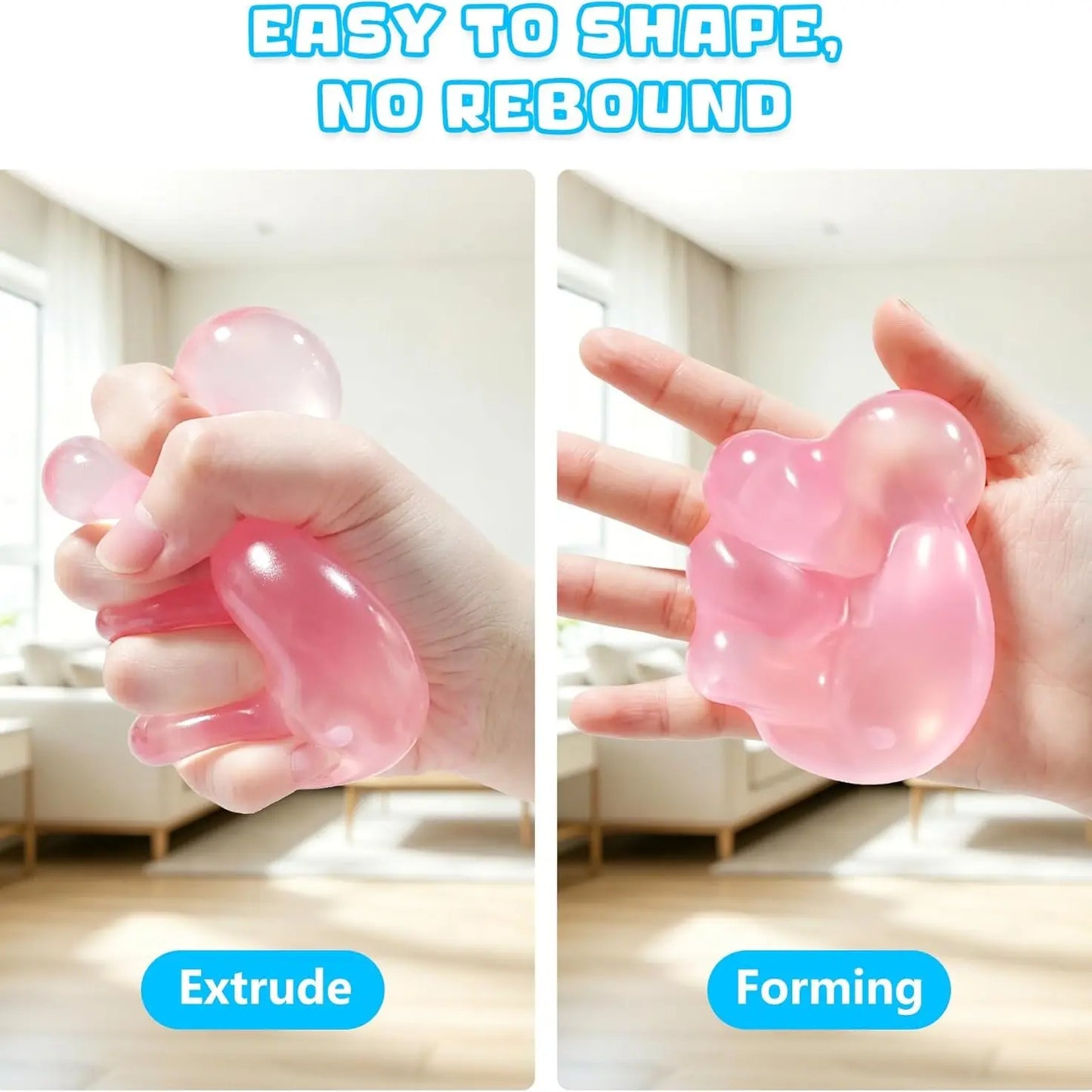 🫧 6cm Kokosöl Squishy Stressball – Ultraweiches Fidget-Schreibtischspielzeug