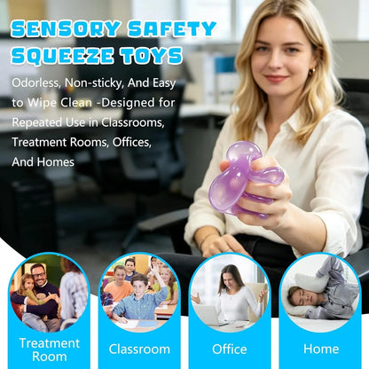 🫧 6cm Kokosöl Squishy Stressball – Ultraweiches Fidget-Schreibtischspielzeug