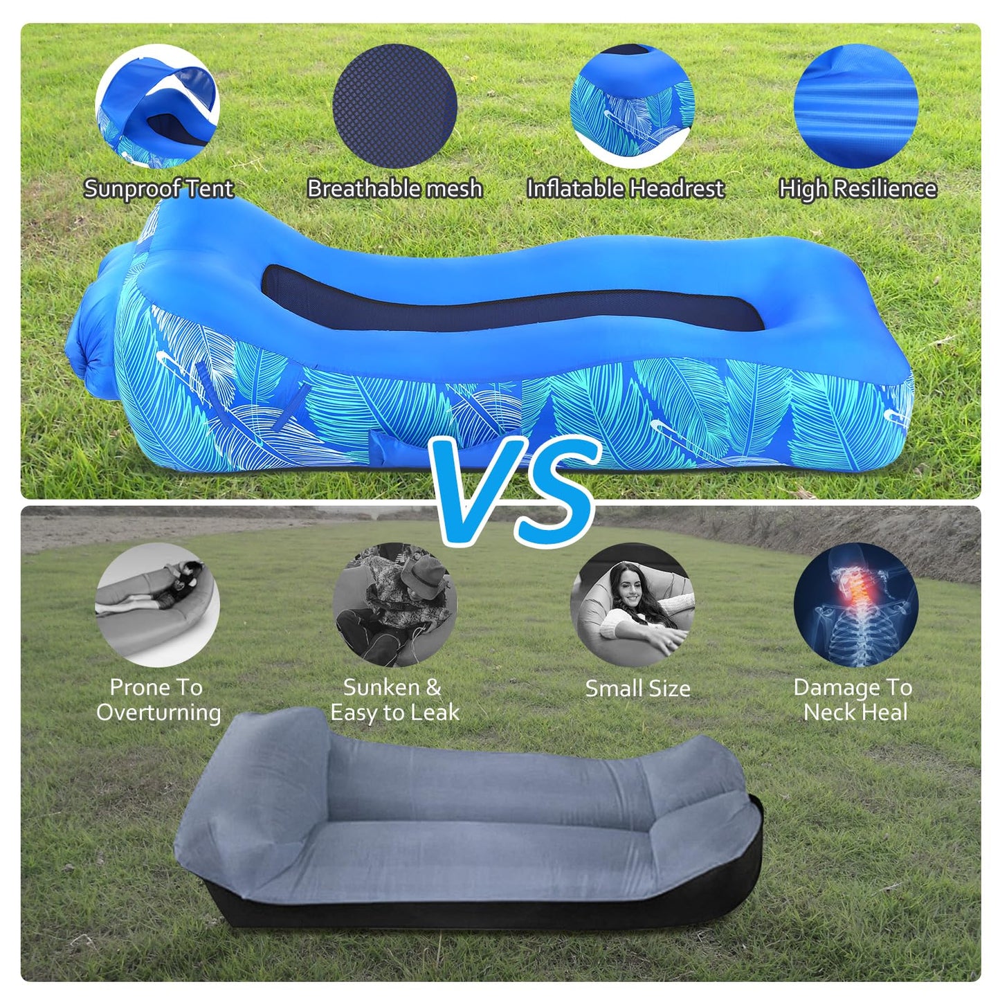 Portable Inflatable Air Lounger – Relax Anywhere