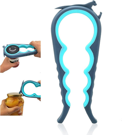 5-in-1 Easy-Grip Jar Opener Set for Weak Hands