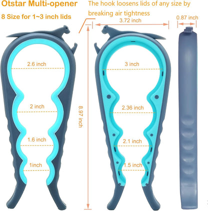 5-in-1 Easy-Grip Jar Opener Set for Weak Hands