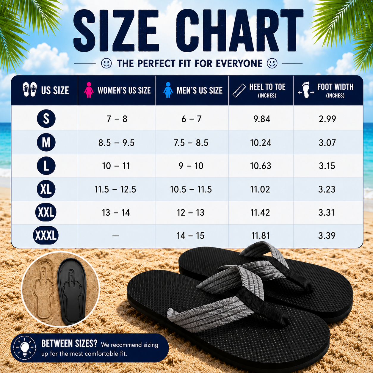 Middle Finger Flip Flops