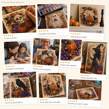 👻✨Halloween Ghost Pearl Art DIY Kit