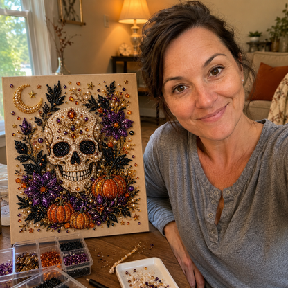 👻✨Halloween Ghost Pearl Art DIY Kit