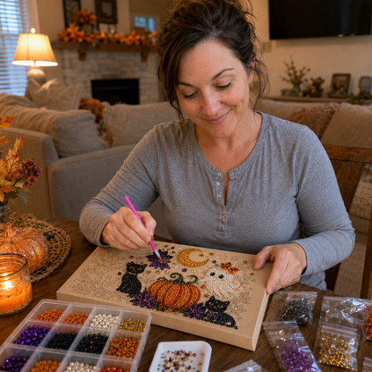 👻✨Halloween Ghost Pearl Art DIY Kit