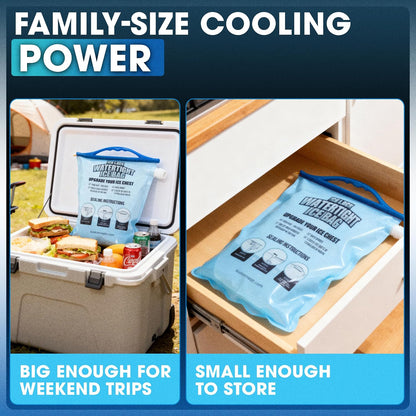 🧊 Large Leakproof Reusable Ice Bag for Coolers