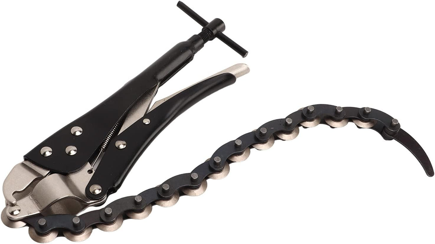 🔧 0.6″–3.3″ Chain Exhaust & Tailpipe Cutter | Easy Rolling-Blade Cutting