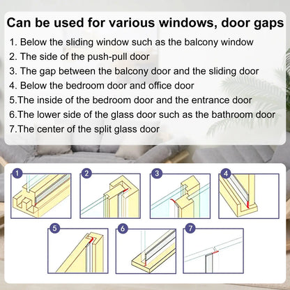 🏠 16.4FT Draft-Proof Door & Window Seal Strip