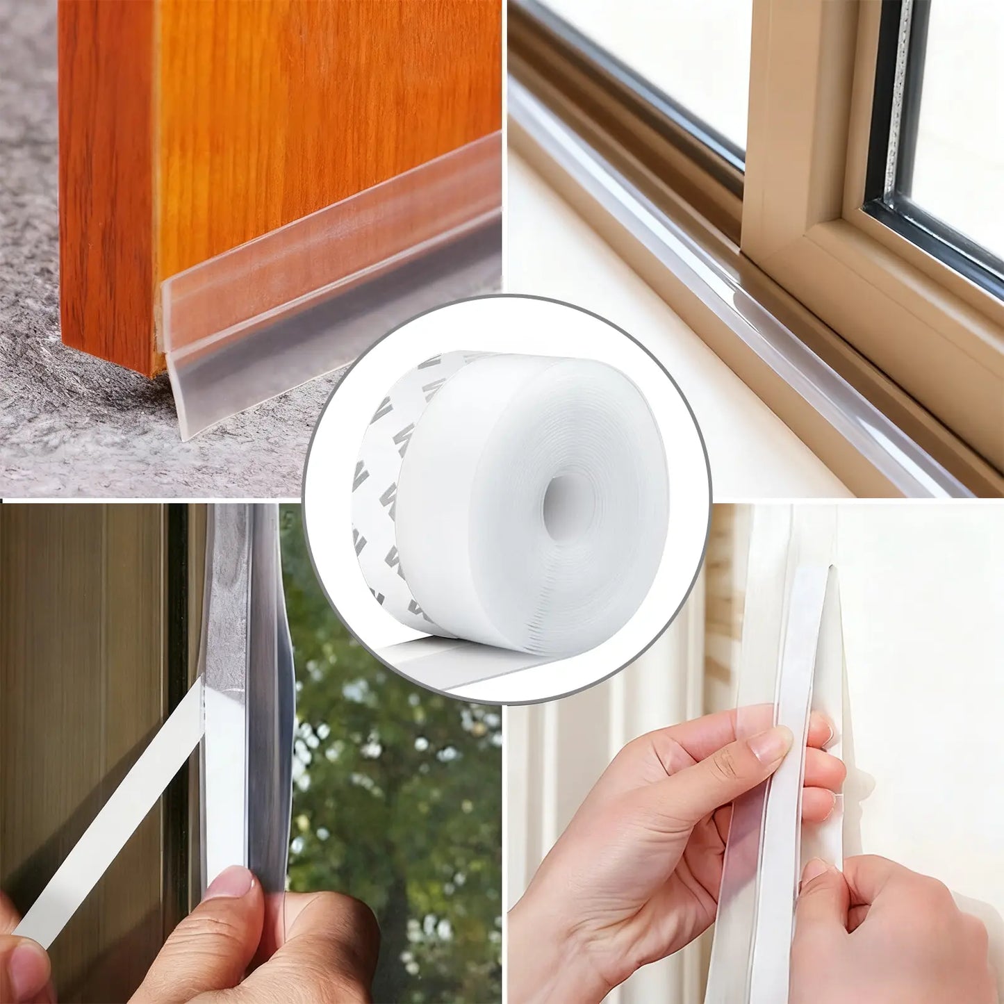 🏠 16.4FT Draft-Proof Door & Window Seal Strip