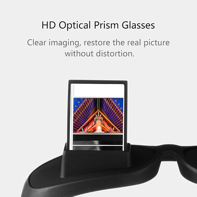 90° Lazy Prism Glasses for Bed Reading & TV