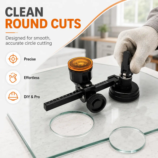 🛠️ Adjustable Glass & Tile Circle Cutter – Precision Suction Cup Tool