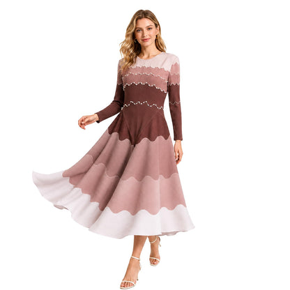 2026 New One-Size Pearl Stretch Church Midi Dress🔥 Discounts of up to 49%!
