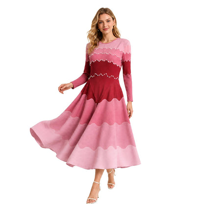 2026 New One-Size Pearl Stretch Church Midi Dress🔥 Discounts of up to 49%!