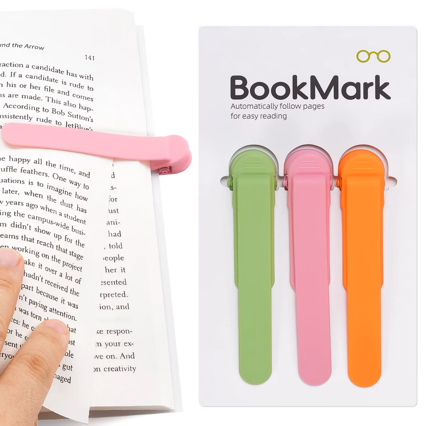 📚  Automatic Silicone Bookmarks