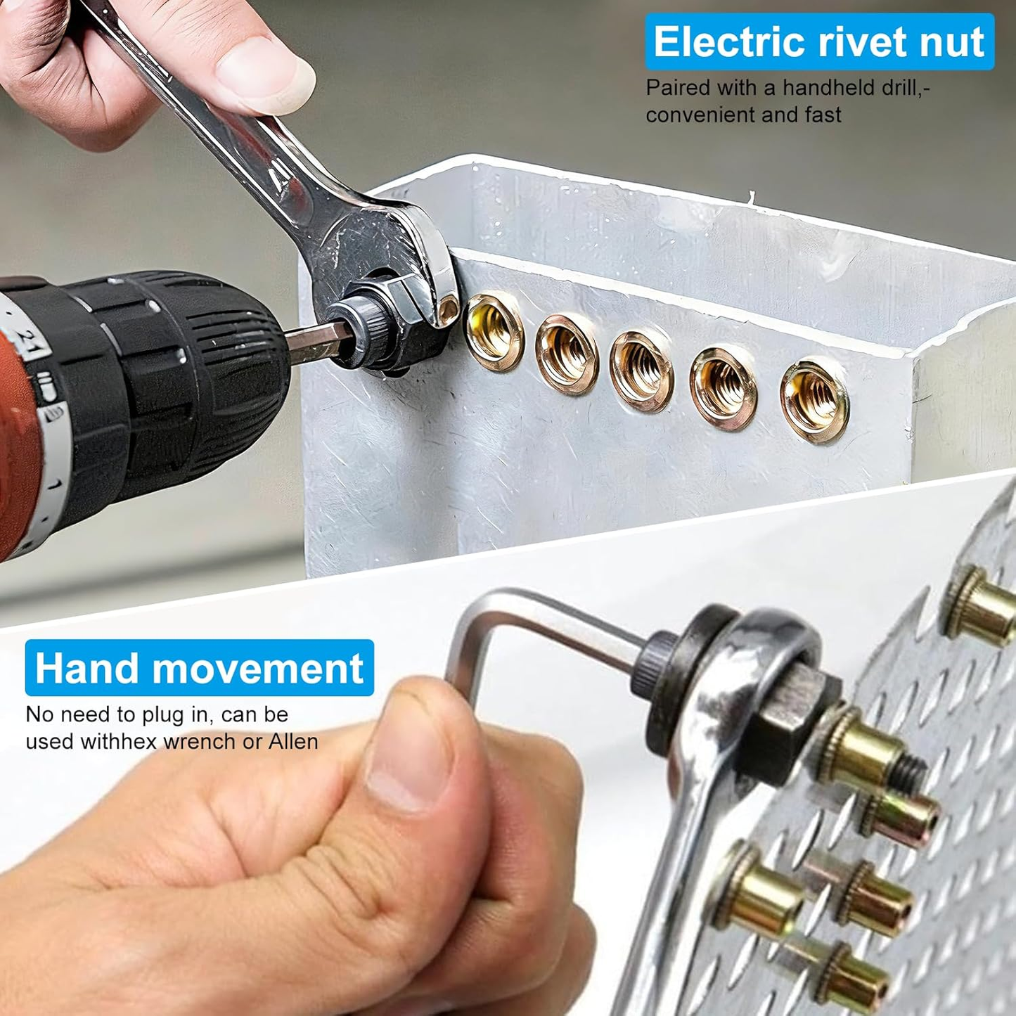 🔩 Heavy-Duty Rivet Nut Kit – M3–M10