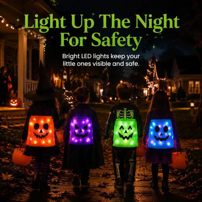 Light-Up Halloween Candy Bucket Set