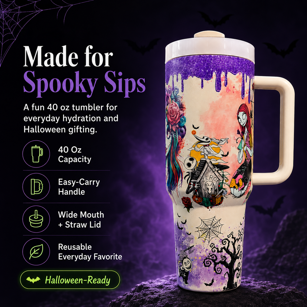 🎃👻 Last Day 50% OFF-💀Halloween skeleton Tumbler