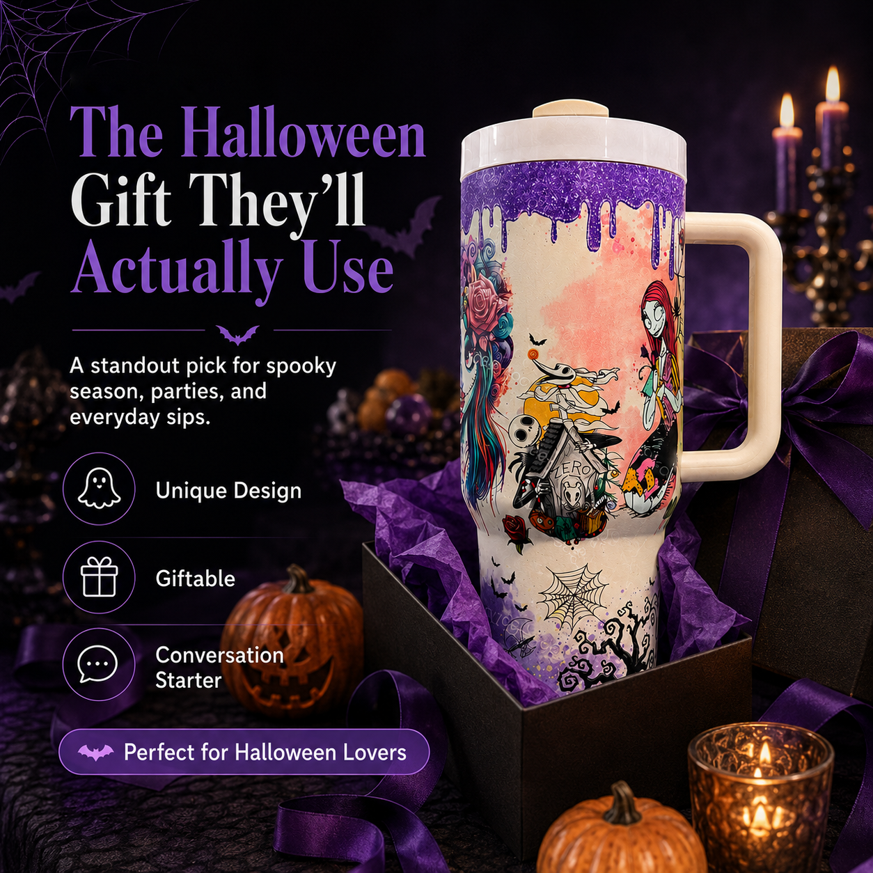 🎃👻 Last Day 50% OFF-💀Halloween skeleton Tumbler