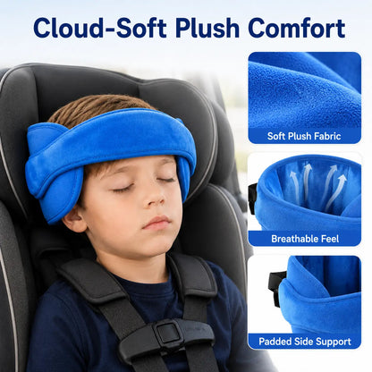 Soft Plush Adjustable Car Seat Head Support Strap