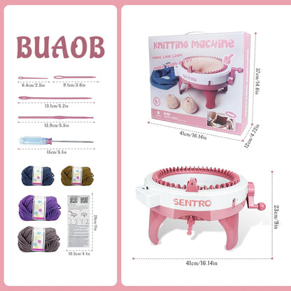 48-Needle Smart Knitting Machine with Row Counter