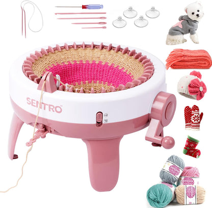 48-Needle Smart Knitting Machine with Row Counter